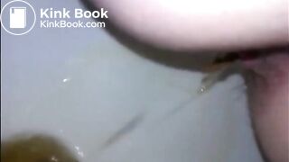 Hairy woman shitting closeup on a dirty toilet, ScatKings.com Scat Porn 19 ScatKings.com Scat Porn