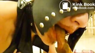 Masked Slut Sucking Scat Dido, ScatKings.com Scat Porn 17 ScatKings.com Scat Porn
