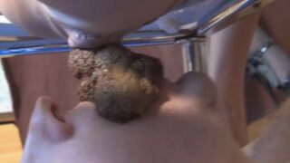 Mistress clogs slave’s mouth with soft shit, ScatKings.com Scat Porn 17 ScatKings.com Scat Porn
