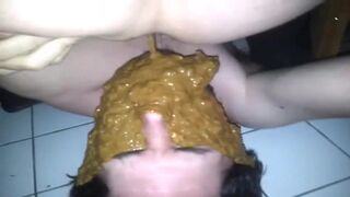 SCAT COUPLE,, SHITTING EXPLOSIVE DIARRHEA IN HIS ENTIRE FACE, ScatKings.com Scat Porn 13 ScatKings.com Scat Porn