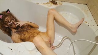 Scat Teen enemas and smokes a cigarette or two, ScatKings.com Scat Porn 27 ScatKings.com Scat Porn