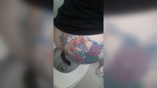 beautiful tattoo butt monster big pooping, ScatKings.com Scat Porn 22 ScatKings.com Scat Porn